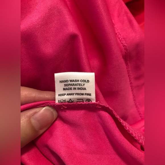 Lace and Beads fucia tulle dress ruched top & tiers, 22 - Picture 11 of 11